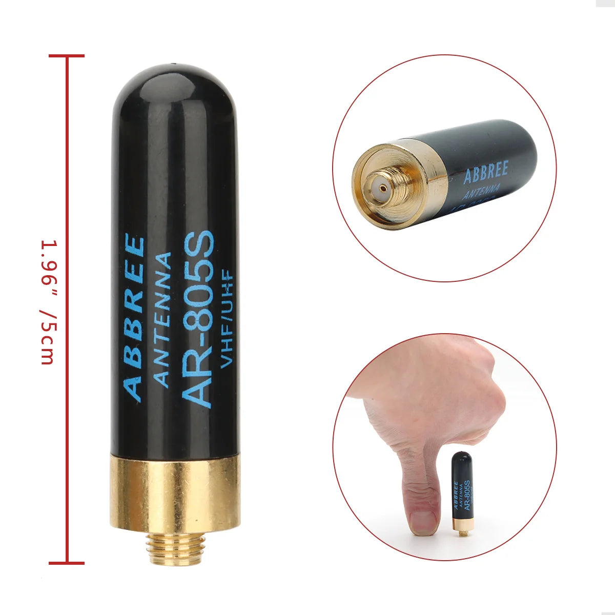 VHF UHF Antenna SMA-Female Dual Band for Baofeng Walkie Talkie Radio