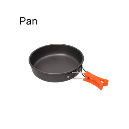 1pcs Outdoor Cooking Camping Cookware Set Portable Picnic Kettle Pan Pot