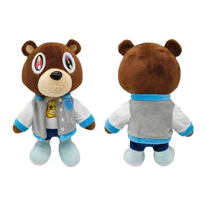 26cm Kawaii Kanye Dropout Bear Plush Soft Teddy Toy Graduation Decor
