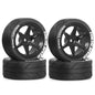 RED SPIDER 65mm Wheel Tires 12mm Hex Blue Rim for 1/10 1/12 1/14 RC Car