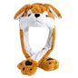 Funny Ear Hat Plush Rabbit Animal Cap for Party Teens Headwear