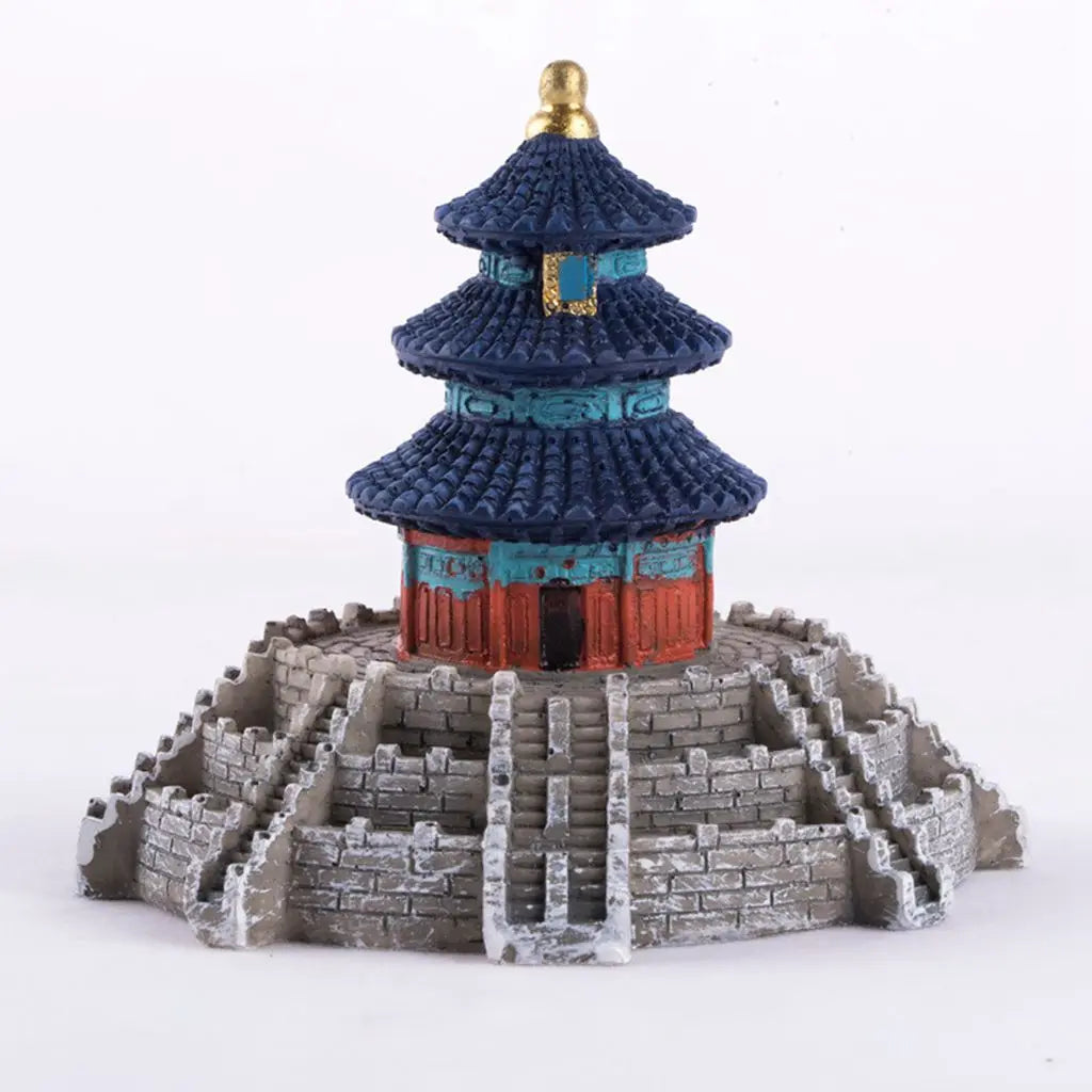 1PCS Mini House Model Resin Ornament for Garden Landscaping Decor