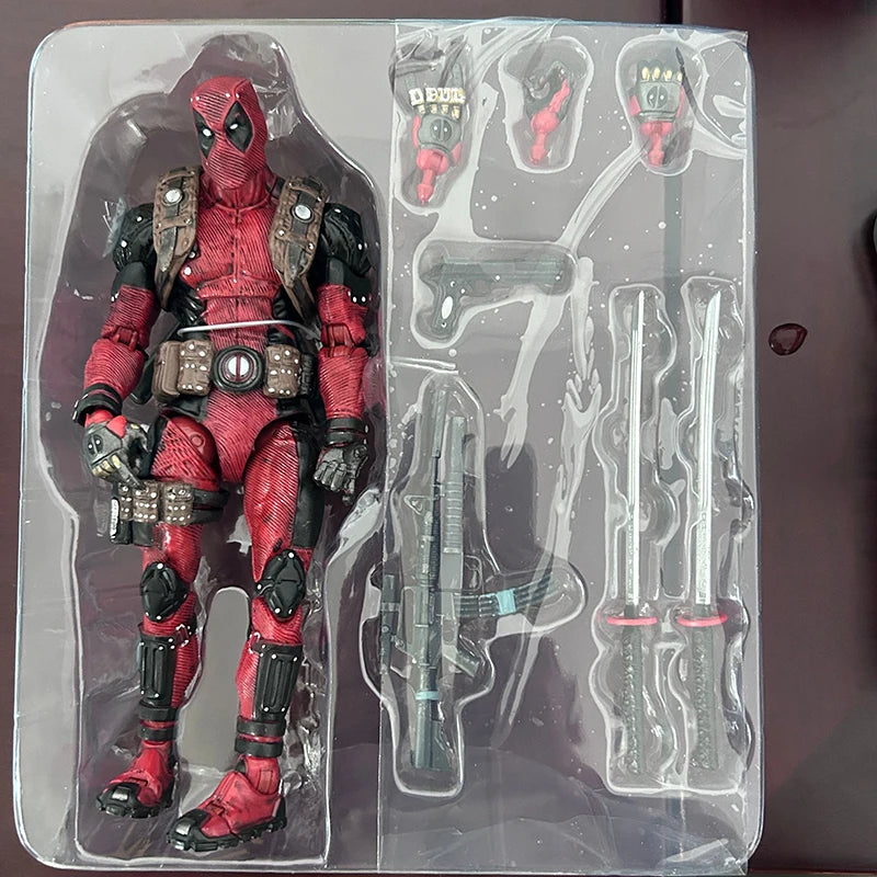 Yamaguchi Revoltech EPIC Deadpool Action Figure Ultimate X-Men Deadpool Super Hero Figure Toys Collectible Model Doll Gifts-EXPROTAS