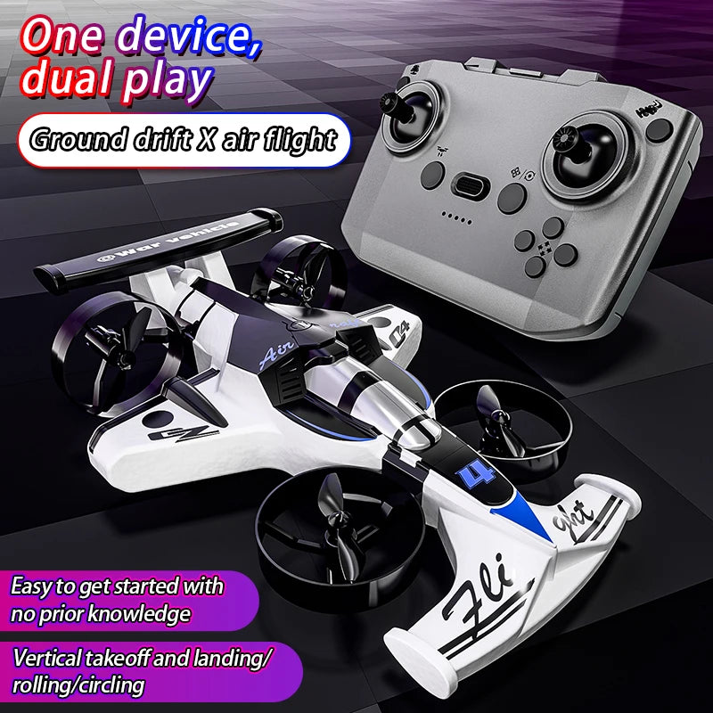 CZ04 2-in-1 Land Air RC Quadcopter Drift Car 2.4G 360 Rotation Drone