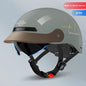 MOWK Motorcycle Vintage Half Helmet Summer Breathable Men Women Electric Jet Scooter Open Face Helmets Reflective Safety Helmets