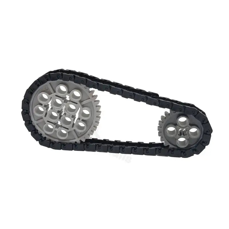 100Pcs Link Chain Gear Parts for MOC Building Blocks Train Toys