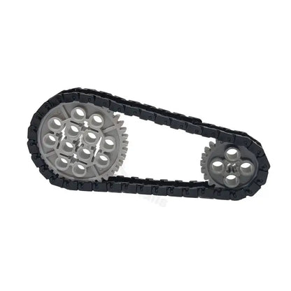 100Pcs Link Chain Gear Parts for MOC Building Blocks Train Toys