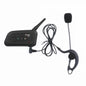 XiNOWy V4C Referee Headset Bluetooth Intercom Full Duplex 1200M Football Soccer Earhook Earphone BT Interphone with FM Radio-EXPROTAS