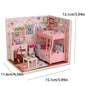DIY Miniature Dollhouse 3D Puzzle Kit with Furniture & LED Lights Room Decor Gift - EXPROTAS