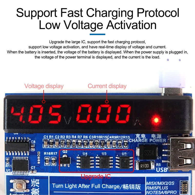 SUNSHINE SS-915 V9.0 IP Android Battery Activation Charging Board for 6G-15ProMax Huawei VOVI Activated Fast Charging Tool-EXPROTAS