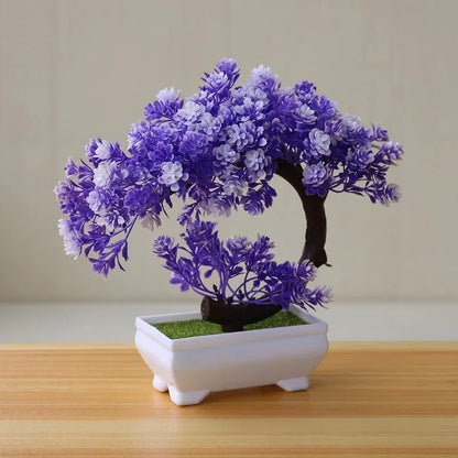 Artificial Bonsai Tree Potted Fake Plant Home Table Decor Ornament