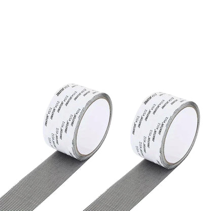 2Pcs Screen Repair Tape Self-Adhesive Fiberglass Window Patch Mesh