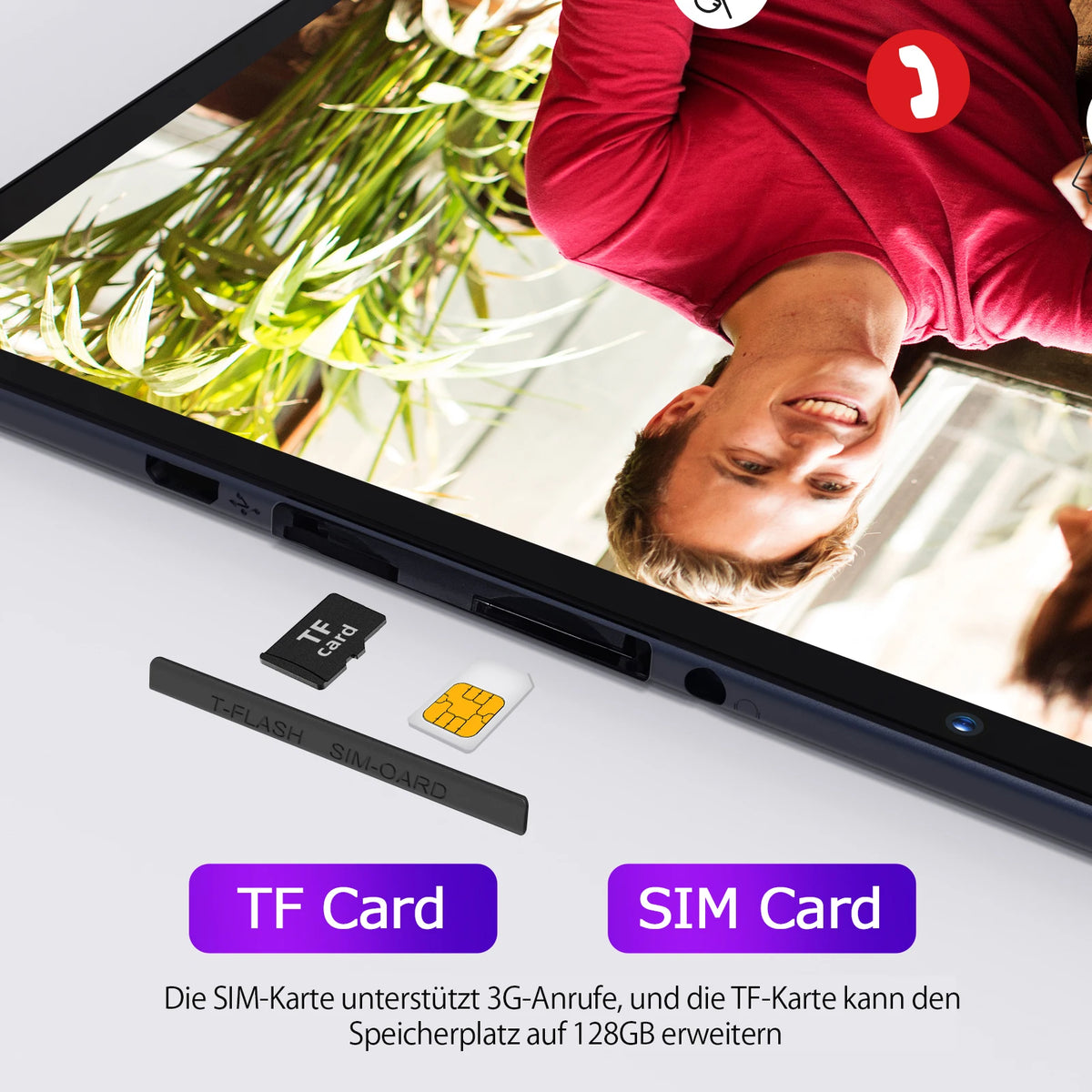 10 Inch Tablet Android 13 Pritom 64GB Quad Core WiFi 3G SIM Support