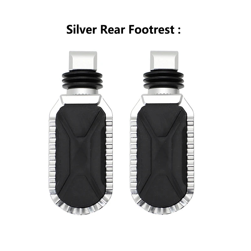 Motorcycle Footrest Peg Rubber Cover Aluminum For BMW R1200GS R1250GS LC ADV