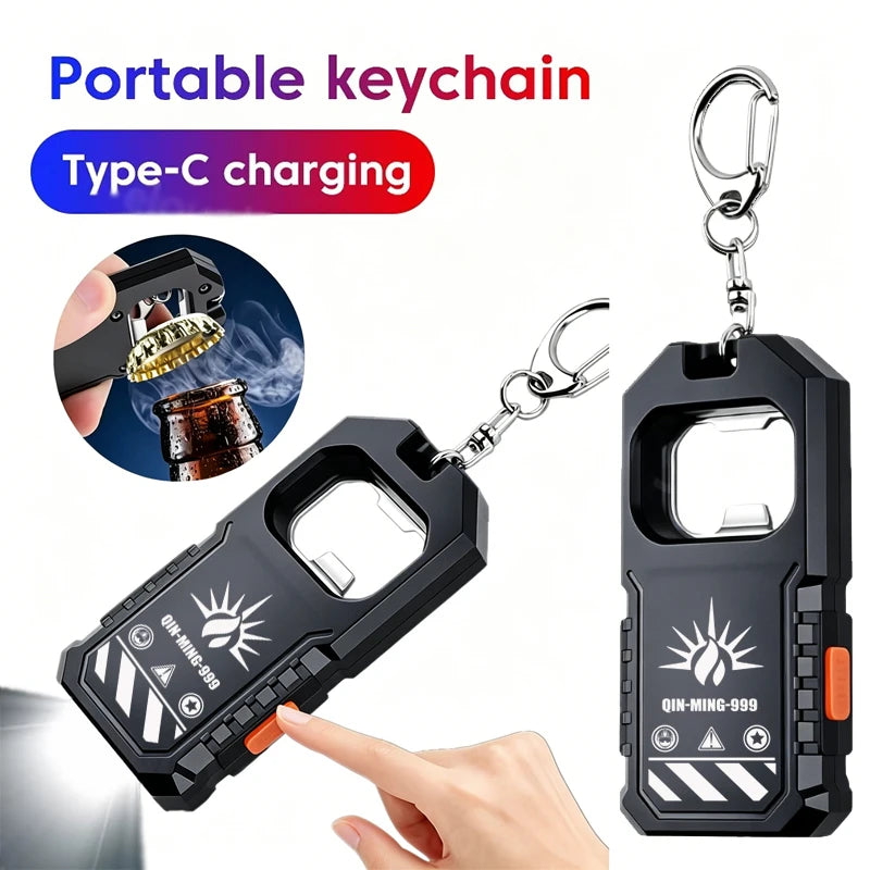 Mini LED Work Light USB Rechargeable COB Flashlight Magnetic Torch EDC