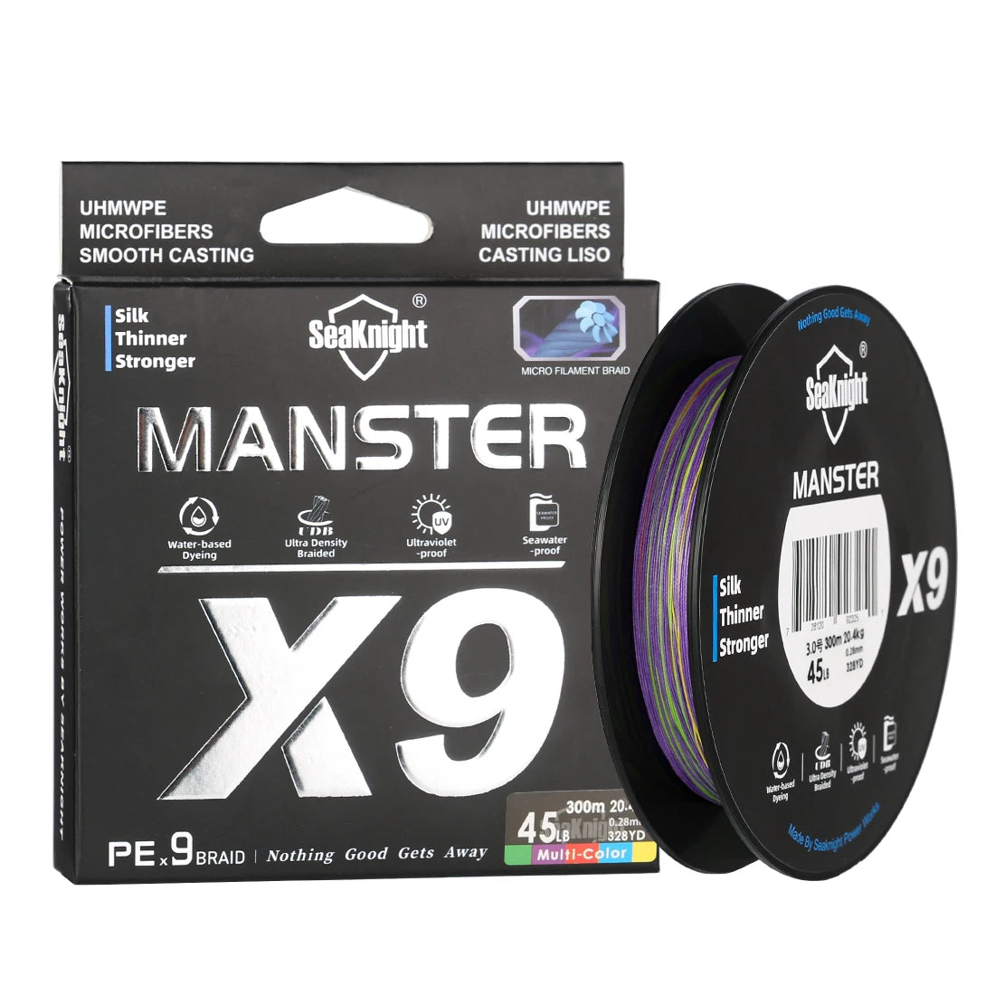 SeaKnight PE Fishing Line 300M 9 Strands Braided Saltwater 17LB-80LB
