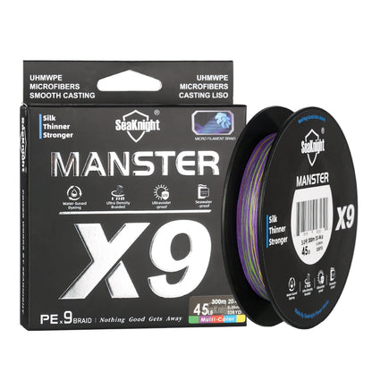 SeaKnight PE Fishing Line 300M 9 Strands Braided Saltwater 17LB-80LB