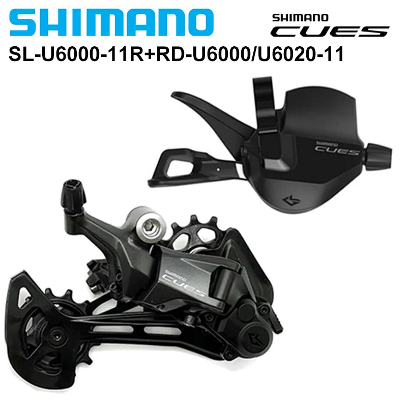 Shimano CUES U6000 11-Speed Shifter SL-U6000-11R + Rear Derailleur RD-U6020-11 Options