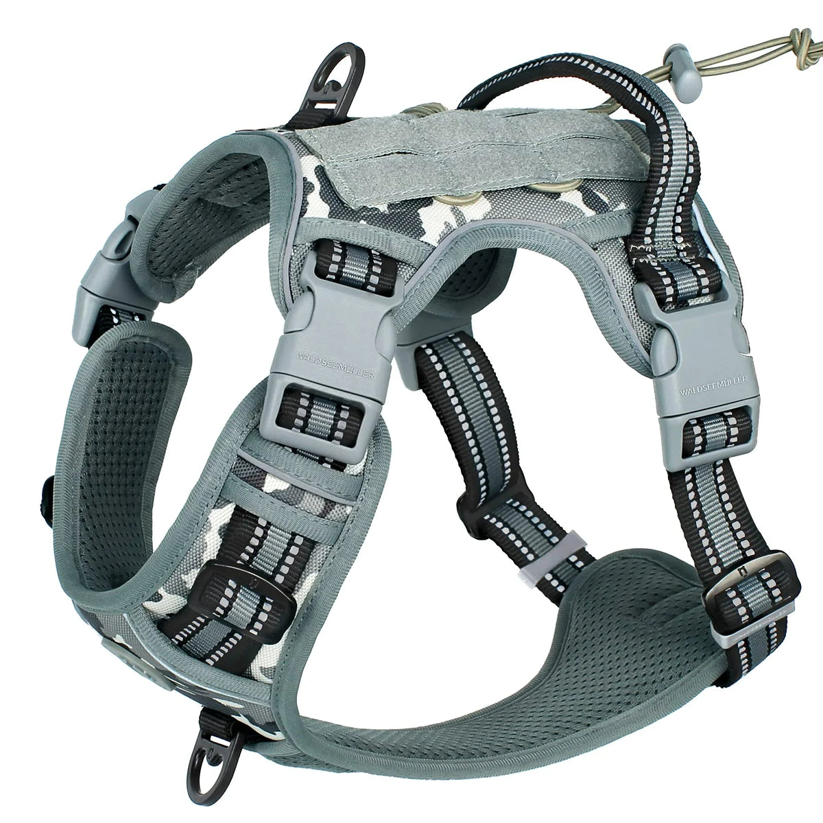 Tactical Dog Harness Adjustable No Pull Reflective Vest for Medium Large Dogs