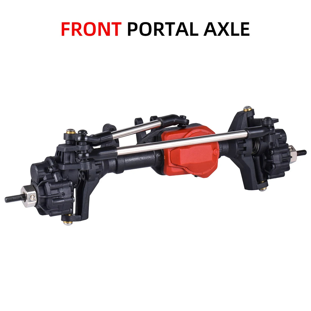 Axles For RC Front Rear Portal 1/10 Crawler Car Metal Austarhobby