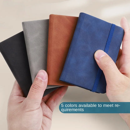 Mini A7 Small Notebook Portable Pocket Diary Leather Notepad Journal