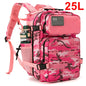 QT&QY 25L/45L Tactical Backpack for Men and Women Outdoor Survival Bug Out Bag Small School Rucksack Hking with Bottle Holder-EXPROTAS