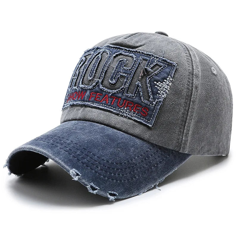Korean Baseball Cap Unisex Letter Embroidery Adjustable Sun Hat Style