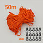 2.5mm Reflective Tent Rope Guyline Paracord 20m 25m 50m for Camping Tarp