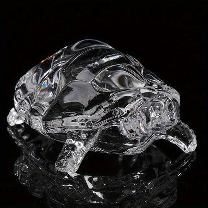 Crystal Turtle Mini Statue Lucky Figurine Home Office Desk Decor