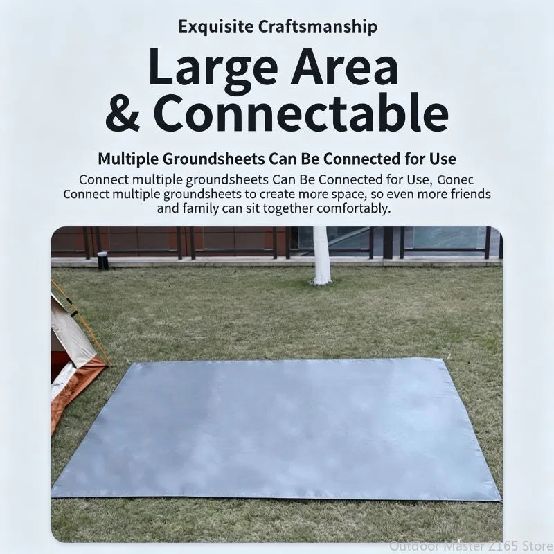 Waterproof Ground Sheet Tent Footprint Mat 100x210cm for Camping Hiking