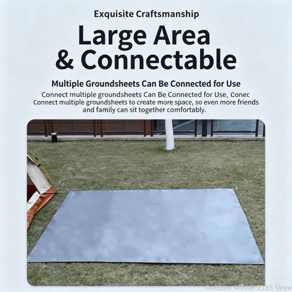 Waterproof Ground Sheet Tent Footprint Mat 100x210cm for Camping Hiking