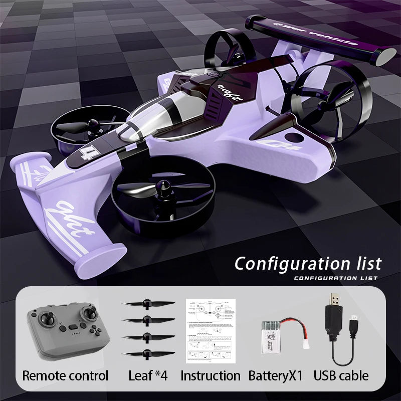 CZ04 2-in-1 Land Air RC Quadcopter Drift Car 2.4G 360 Rotation Drone