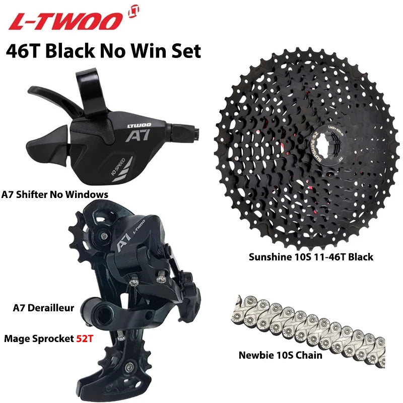 LTWOO A7 1x10 MTB Drivetrain Kit Shifter Rear Derailleur Cassette Chain - EXPROTAS