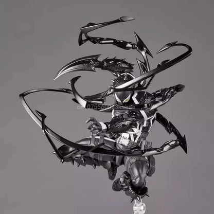 Agent Venom Revoltech Amazing Yamaguchi Anime Figures Venom Figurine Eugene Thompson Model PVC Model Collection Statue Toy Gifts-EXPROTAS