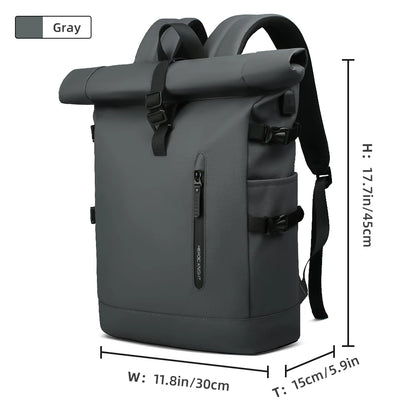 USB Port Backpack Men Large Capacity Waterproof 15.6 Inch Travel Bag