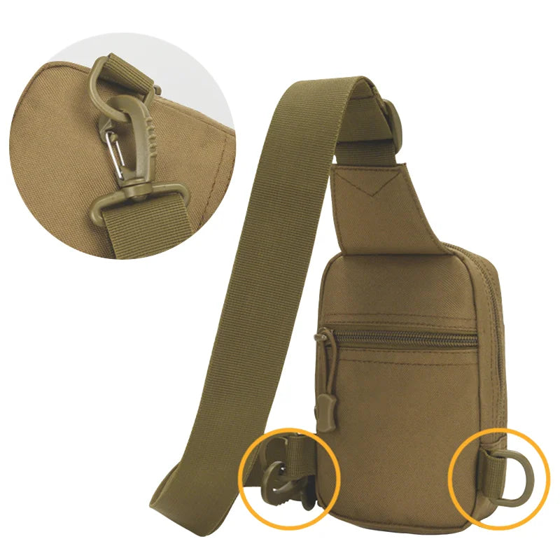 Tactical Chest Bag EDC Pack Outdoor Hiking Camping Shoulder Pouch