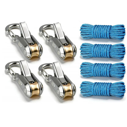Buckle Retractable Rope Tensioner Heavy-Duty Camping Accessories Pack