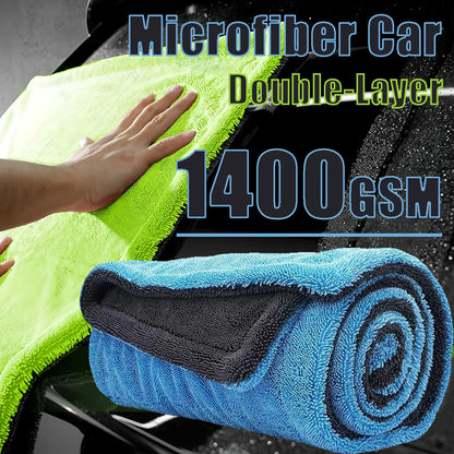 Large Microfibre Car Detailing Towel Soft Absorbent Cleaning Cloth Wash