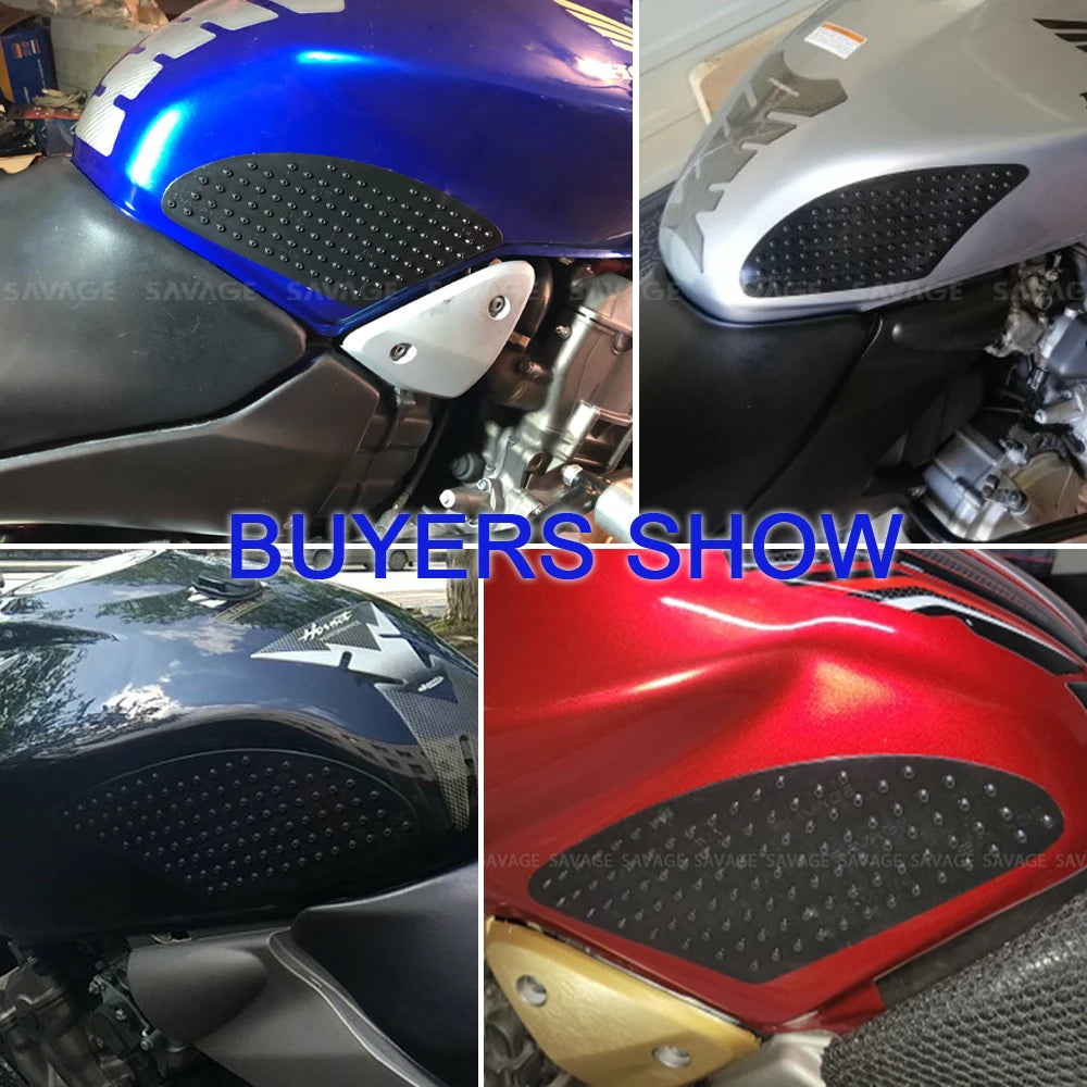 Motorcycle Fuel Tank Pads  Sticker For HONDA CB900F CB600F HORNET CB250 DN01 Side Decals Gas Knee Grip Protector Traction Pads-EXPROTAS