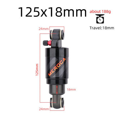 MEROCA Mountain Bike Air Shock Absorber 125mm/150mm/165mm/190mm/200mm Scooter Alloy MTB Folding Bicycle Rear Shock Cycling Parts-EXPROTAS