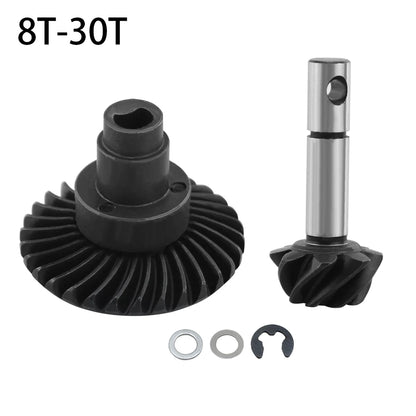 Steel Helical Bevel Axle Gear 8T 24T/27T/30T/33T for 1/10 RC Crawler SCX10 II III Capra - EXPROTAS