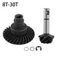 Steel Helical Bevel Axle Gear 8T 24T/27T/30T/33T for 1/10 RC Crawler SCX10 II III Capra - EXPROTAS