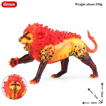 Oenux Fantasy Animal PVC Figure Dragon Dinosaur Golem Turtle Bull Orangutan - EXPROTAS