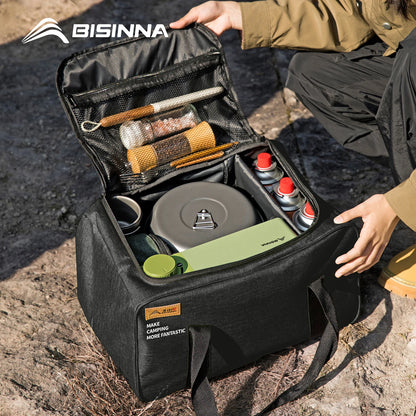 Camping Storage Bag Folding Outdoor Gas Tank Cookware Container 42L 490g