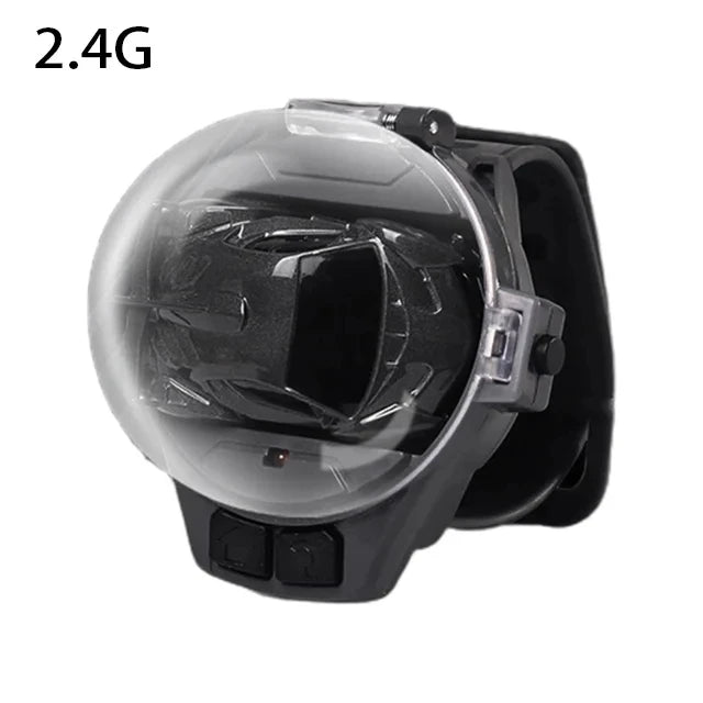 LED Lights RC Car Watch Toy Mini 2.4GHz Kids Racing Gift for Children