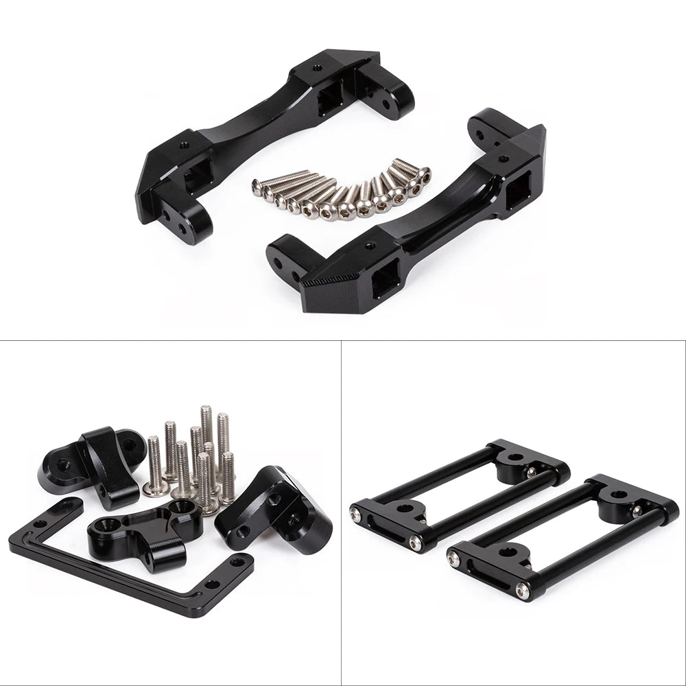 Carbon Fibre LCG Chassis Kit Rails V2 Skid 1/10 RC Crawler SCX10 III
