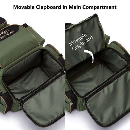 Bassdash Fishing Bag Tackle Backpack Lightweight Tactical Tackle Box Multifunctional-EXPROTAS
