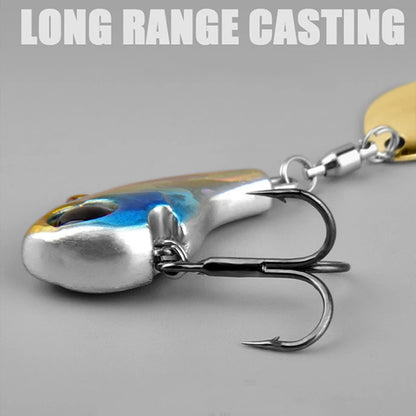 5Pcs/box Rotating Metal VIB Lure Spinner Blade Hard Bait 7g/10g/14g Fishing Tackle for Freshwater Saltwater Bass Pike Pesca