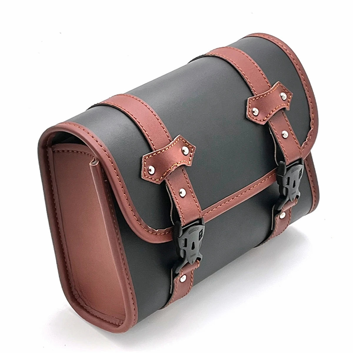 PU Leather Motorcycle Fork Tool Bag for Harley Sportster XL883/XL1200 Chopper Bobber