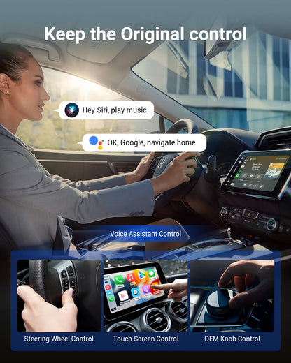 Ottocast Play2video Pro CarPlay TV Box Wireless Car Play Android Auto Car Intelligent Systems for Youtube Netflix Spotify-EXPROTAS